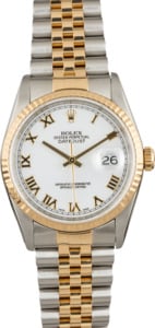 Pre Owned Rolex Datejust White 16233