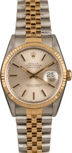 Pre-Owned Rolex 36MM Datejust 16233 Silver Dial T