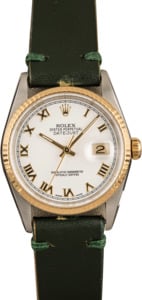 Pre-Owned 36MM Rolex Datejust 16233 White Dial T