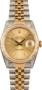 Pre-Owned Rolex 16233 Datejust Champagne Dial