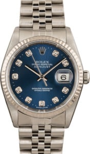 Rolex Datejust 16234 Blue Diamond Dial