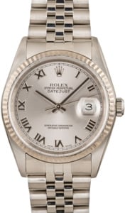 Men's Rolex Datejust 16234 Silver Roman