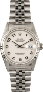Rolex Datejust 16234 White Jubilee Dial