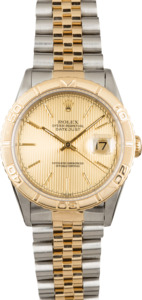 Rolex DateJust 16263 Champagne Tapestry Dial