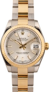 Pre-Owned Rolex Datejust 178273 Silver Luminous Dial