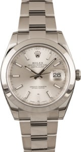 PreOwned Rolex Datejust 126300 Stainless Steel Oyster T