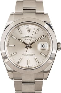 Rolex Datejust 41 Ref 126300 Silver