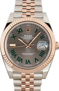 Rolex Datejust 41 Ref 126331 Slate Wimbledon Dial