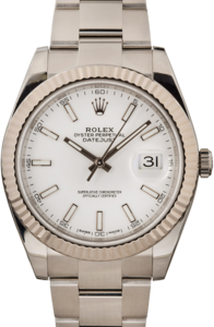 Pre-Owned Rolex Datejust 41 Ref 126334 White Dial