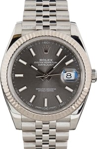 Rolex Datejust 41 Ref 126334 Slate Chromalight Dial
