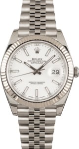 PreOwned Rolex Datejust 41 Ref 126334 White Dial