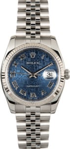 Rolex Datejust 116234 Blue Roman Jubilee