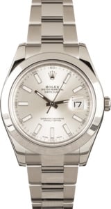 Pre-Owned Rolex 116300 Datejust II Silver Dial