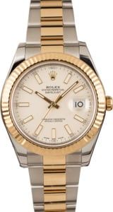 PreOwned Rolex Datejust II Two Tone Ivory Dial 116333 T