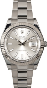 Silver Dial Rolex Datejust 116334 Steel Oyster