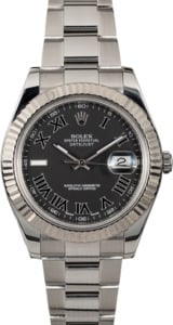 Rolex Datejust II Ref 116334 Matte Black Dial