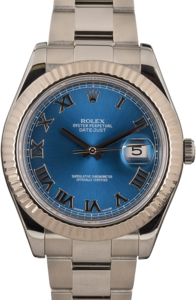 Rolex Datejust 41 Ref 116334 Blue Dial