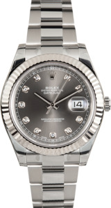 Rolex Datejust II 116334 Rhodium Diamond Dial