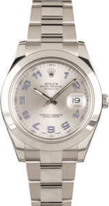 Rolex Datejust II 41MM 116300 Silver Arabic