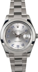 Rolex Datejust II Ref 116300 Silver Arabic