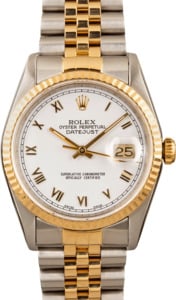 Rolex Datejust White 16233 100% Authentic