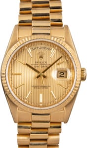 Rolex Day-Date 18238 Champagne Dial 18k Yellow Gold