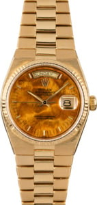 Rolex OysterQuartz Day-Date 19018 Exotic Wood Dial