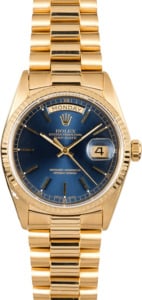 Rolex Day-Date Presidential 18038 Blue Dial