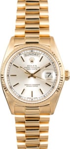 Rolex Day-Date Presidential 18038 Silver Dial