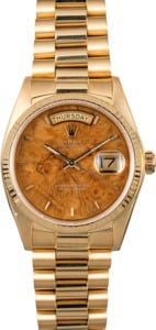 Rolex Day-Date Presidential 18038 Wood Dial