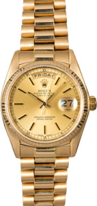 Rolex Day-Date 18038 President Certified Watch