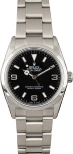 PreOwned Rolex Explorer 114270 Black Dial