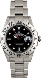 Certified Men's Rolex Explorer II Ref 16570 Black Dial