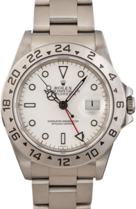 Mens Rolex Explorer II Ref 16570 White Polar Dial
