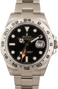 Pre-Owned Rolex Explorer II 216570 Black Dial
