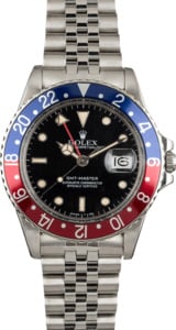 Used Rolex GMT-Master 16750 Red and Blue 'Pepsi' Insert