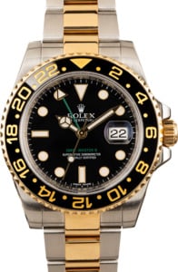 GMT Master II Rolex Steel and Gold 116713 Black