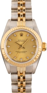 Pre Owned Rolex Oyster Perpetual 76193 Diamond Dial