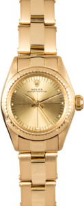 Rolex Ladies Oyster Perpetual 6724 Yellow Gold