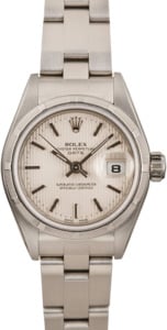 Rolex Date 79190 Silver Tapestry Dial