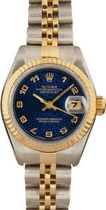 Rolex Lady Datejust 69173 Blue Arabic Dial