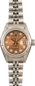PreOwned Rolex Lady Datejust 79174 Salmon Diamond Jubilee Dial