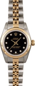 Rolex Lady Oyster Perpetual 76193 Black Diamond Dial