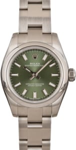 Rolex Oyster Perpetual 176200 Olive Green Dial
