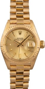 Ladies Rolex President 6917 Champagne Dial