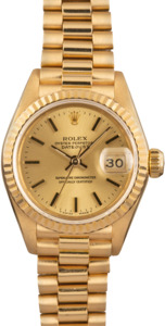 Ladies Rolex President 69178 Champagne Dial