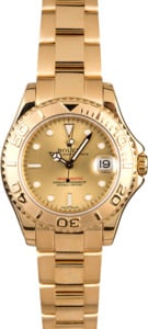 Mid-Size Rolex Yacht-Master 168628 Yellow Gold Oyster