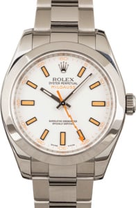 Rolex Milgauss 116400 Mens White Watches - Bob's Watches