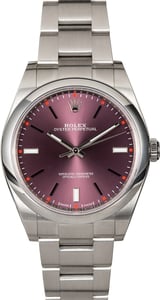 Rolex Oyster Perpetual 114300 Red Grape with Factory Stickers