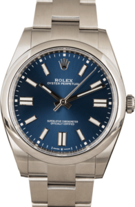 Blue Rolex Oyster Perpetual 124300